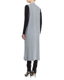 Drama Long Cashmere Vest, Moon