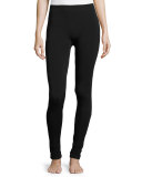 Stretch-Knit Leggings, Black