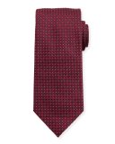 Woven Dotted Fancy Box Silk Tie, Pink