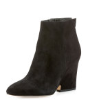 Wilson Suede Wedge Bootie, Black