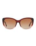 Ombre Gradient Cat-Eye Sunglasses