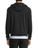 French Terry Zip-Up Hoodie, Charcoal
