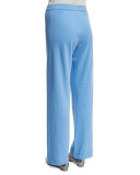 Stretch-Cotton Interlock Pants, Petite  