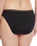 Nailed It Hipster Swim Bottom, Black