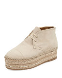 Suede Espadrille Chukka Boot, Quarzo