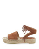 Samantha Suede Espadrille Sandal