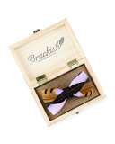 Hamish Feather Bow Tie, Lavender