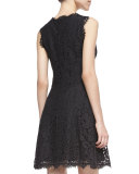 Nikolina Sleeveless Lace A-Line Dress