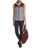 Pseudio Tunic Vest, Gray/Garnet