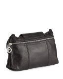 Le Pliage Cuir Small Crossbody Bag, Black