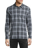 Classic Plaid Sport Shirt, Coal