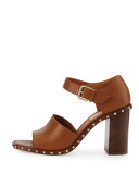 Soul Rockstud Mary Jane 90mm Sandal, Bright Cuir