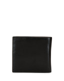 Capsule Leather Bi-Fold Wallet, Black
