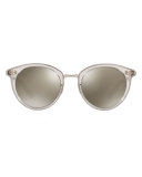 Spelman Square Floating-Lens Sunglasses, Gray