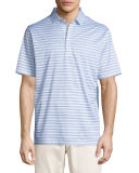 Charley Striped Lisle-Knit Polo Shirt