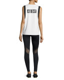 All Day Cutaway Tank Top, White