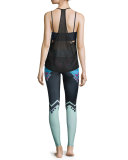 Graphic Printed Sport Leggings, Cleo