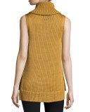 Adele Sleeveless Ribbed Top, Gold