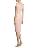 Off-The-Shoulder Sheath Dress, Ivory