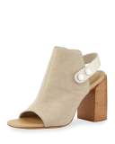 Leigh Canvas City Sandal, Beige