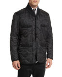 Quilted Snap-Front Jacket