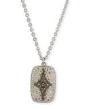 New World Crivelli Shield Pendant Necklace with Diamonds