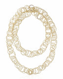 Hawaii 18K Gold Interlocking Hoop Necklace