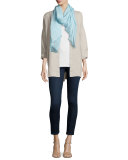 Hopsack Linen Boxy Jacket