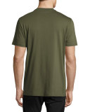 Holographic Medusa Graphic T-Shirt, Army Green