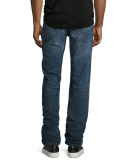 Geno Flap-Pocket Straight-Leg Jeans, Clouds