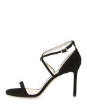Hesper Strappy 85mm Sandal, Black