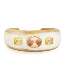 Uhuni Light Horn & Crystal Cuff Bracelet