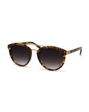 Dalziel Oval Brow-Bar Sunglasses