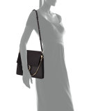 Faye Medium Leather & Suede Shoulder Bag