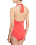 Bohemian Rhapsody Halter One-Piece Swimsuit