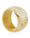 Mfalme Studded Light Horn Bangle