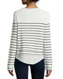 Lakelyn Mariner-Stripe Long-Sleeve Combo Top