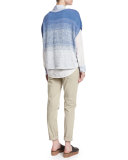 Textured Ombre Cocoon Sweater