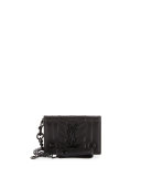 Rider Men's Monogram Chain Wallet, Black