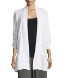 Twisted Organic Cotton Terry Kimono Cardigan 