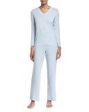 Champagne Pajama Set, Ashley Blue