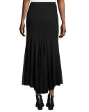 A-Line Tulle Maxi Skirt, Black
