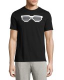 Shady 8-Bit Sunglasses Graphic T-Shirt, Black