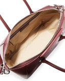 Antigona Medium Leather Satchel Bag, Red