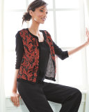Solid Knit Tank, Black, Plus Size 