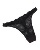 Ceylon Lace Thong, Black