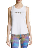 Nama Printed Round-Neck Sport Tank