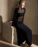 Anneliese Long Cady Skirt, Black