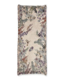 Bacche Floral Wool-Blend Scarf, Blush