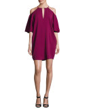 Andrea Cady Cold-Shoulder Dress, Purple